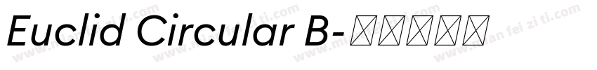 Euclid Circular B字体转换